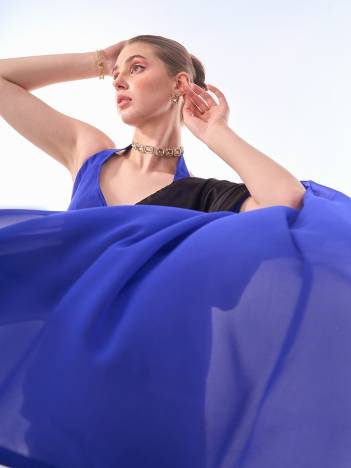 LAXMINAM OP-492 DESIGNER GEORGETTE SAREE WHOLESALER IN INDIA